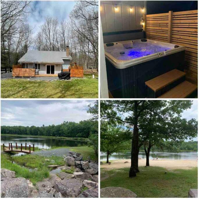 Modern Home Near Lake W Hottub, Game Room, Fireplace Albrightsville Esterno foto